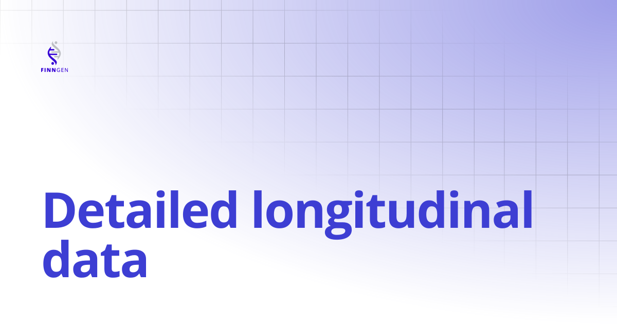 Detailed longitudinal data | FinnGen Handbook