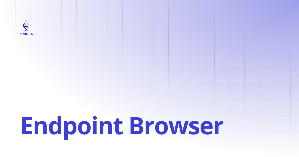 Endpoint Browser | FinnGen Handbook